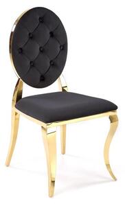 Scaun sufragerie Regino (negru + auriu). 1123671