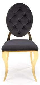 Scaun sufragerie Regino (negru + auriu). 1123671