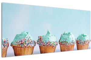 Tablou cu cupcakes (120x50 cm)