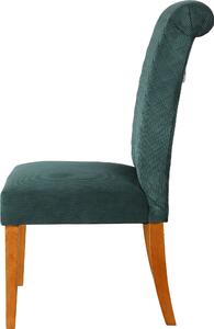 Set 2 scaune Rysum verde 50/70/107 cm, catifea raiata