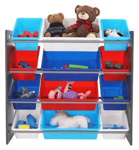 Organizator pentru jucării Kinder 1 (multicolor + gri). 1029672