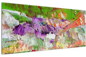 Tablou cu abstracție - pictura (120x50 cm)