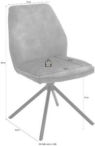 Set 2 scaune Ottawa antracit 54/64/89 cm