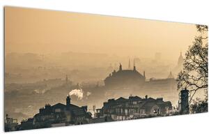 Tablou - Orașul în ceață (120x50 cm)