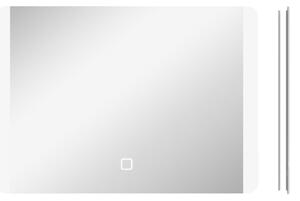 Kleankin Oglindă Iluminată LED pentru Baie, Oglindă de Machiaj Reglabilă, 70x50 cm, Eleganță și Funcționalitate | Aosom Romania