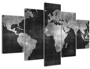 Tablou - Harta lumii (150x105 cm)