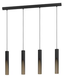 Lustră LED pe cablu Eglo 901733 BARBOTTO 4xGU10/4,5W/230V 3000K negru/maro