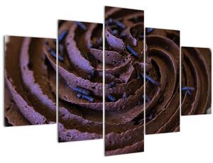 Tablou - Cupcake din ciocolată (150x105 cm)