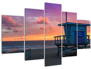 Tablou de pe plaja Santa Monica (150x105 cm)