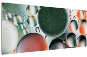 Tablou abstract - buline (120x50 cm)