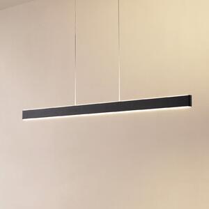 Lucande Lampă suspendată inteligentă LED Mylosh, negru, CCT, Tuya, reglabil, Negru, Camera de zi / sufragerie, Aluminiu, Modern