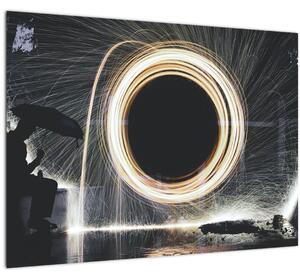 Tablou - Show de lumini în ploaie (70x50 cm)