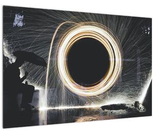 Tablou - Show de lumini în ploaie (90x60 cm)