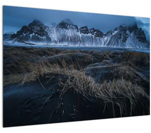 Tablou cu priveliște spre vărfurile Islanda (90x60 cm)