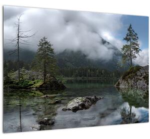 Tablou cu pomi în lac (70x50 cm)