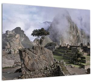 Tablou pe sticlă - Machu Picchu (70x50 cm)