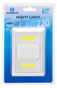 Aigostar - Lampă de veghe portabilă LED, 4xAAA, 6500K