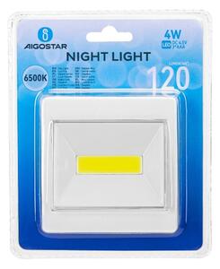Aigostar - Lampă de veghe LED portabilă, 3xAAA, 6500K