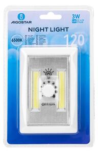 Aigostar - Lampă de noapte portabilă cu LED, 3xAAA, 6500K