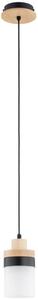 Pendul pe cablu FRONY 1xE27/15W/230V negru/bej