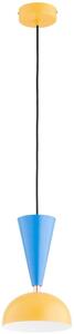 Pendul pe cablu ENTORI 1xE27/15W/230V galben/albastru