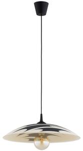 Lustră pe cablu ARMI, 1xE27/15W/230V, negru/bej