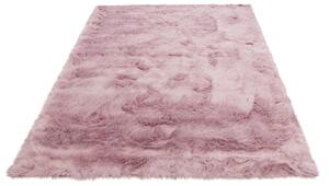 Covor de blana Valeria roz 120/180 cm