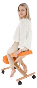 Fotoliu genunchi ergonomic Florentina (portocaliu + fag). 1040156