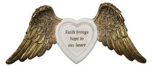 Deco perete Wings Faith 24x2x10 cm