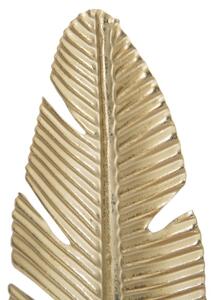 Suport lumanare Golden Leaves 10 x 30 x 10 cm
