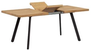 Masă de sufragerie Nelen (pentru 6-8 persoane) (stejar + metal). 1034323