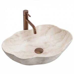 Rea Pearl lavoar 50.5x38 cm de blat maro/bej REA-U0619