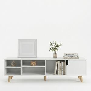 Dulap TV, depozitare multifunctional, 120 x 30 x 38 cm, alb