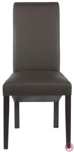 Set 4 scaune Rito maro piele naturala 47,5/68,5/101 cm