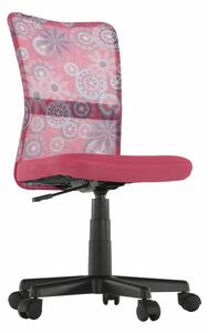 Scaun rotativ pentru copii Gofry (roz). 1016085