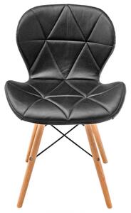 Scaun Oslo, DENVER, piele ecologica neagra