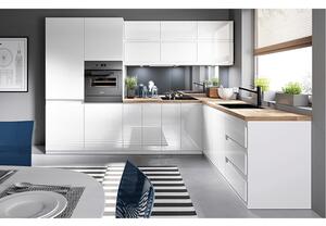 Dulap de bucătărie pentru chiuvetă D80Z Aurellia (alb + alb lucios). 1015761