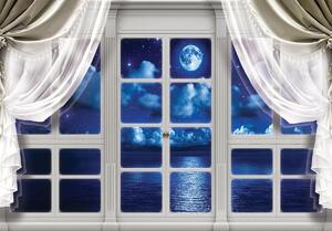 Fototapet - Cerul din geam noaptea (152,5x104 cm)