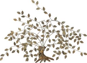 Decoratiune de perete Copac aurie 125/5/80 cm