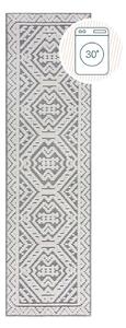 Covor tip traversă gri lavabil din janilie 60x240 cm Jaipur – Flair Rugs