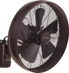 Ventilator de perete Lucci air 213125 BREEZE 55W/230V negru/maro + telecomandă