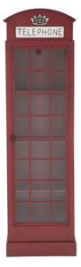 Vitrina cabina telefon London rosie 52/30/180 cm