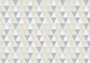 Fototapet - Triunghiuri culoarea măslin (152,5x104 cm)
