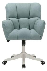 Scaun birou LOREL, verde menta, stofa clasica, 64x67x90/99 cm