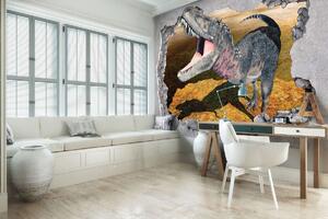 Fototapet - Gaură - dinozaur (254x184 cm)
