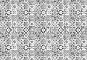 Fototapet - Gresie - neagră și albă (254x184 cm)
