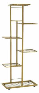 Etajera BAMIR TIP 3, auriu, metal, 44x22x108 cm