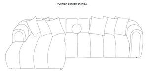 Coltar modular Boucle Florida,gri antracit