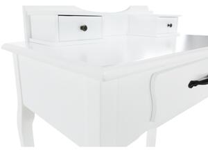 Masă de toaletă cu taburete Linetik (alb). 1015638