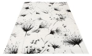 Covor Creion Flori Guido Maria Kretschmer alb/negru, 160/230 cm